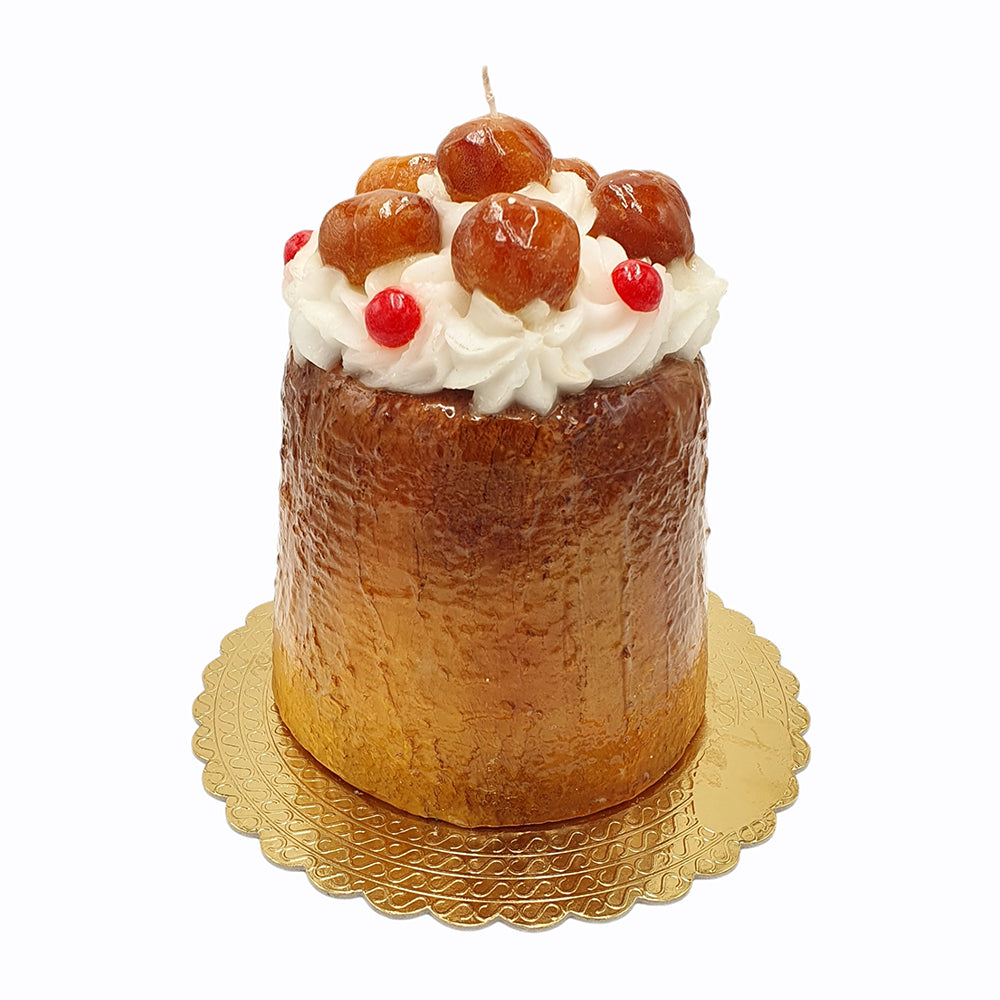 Candela a forma di Torta Babà Grande