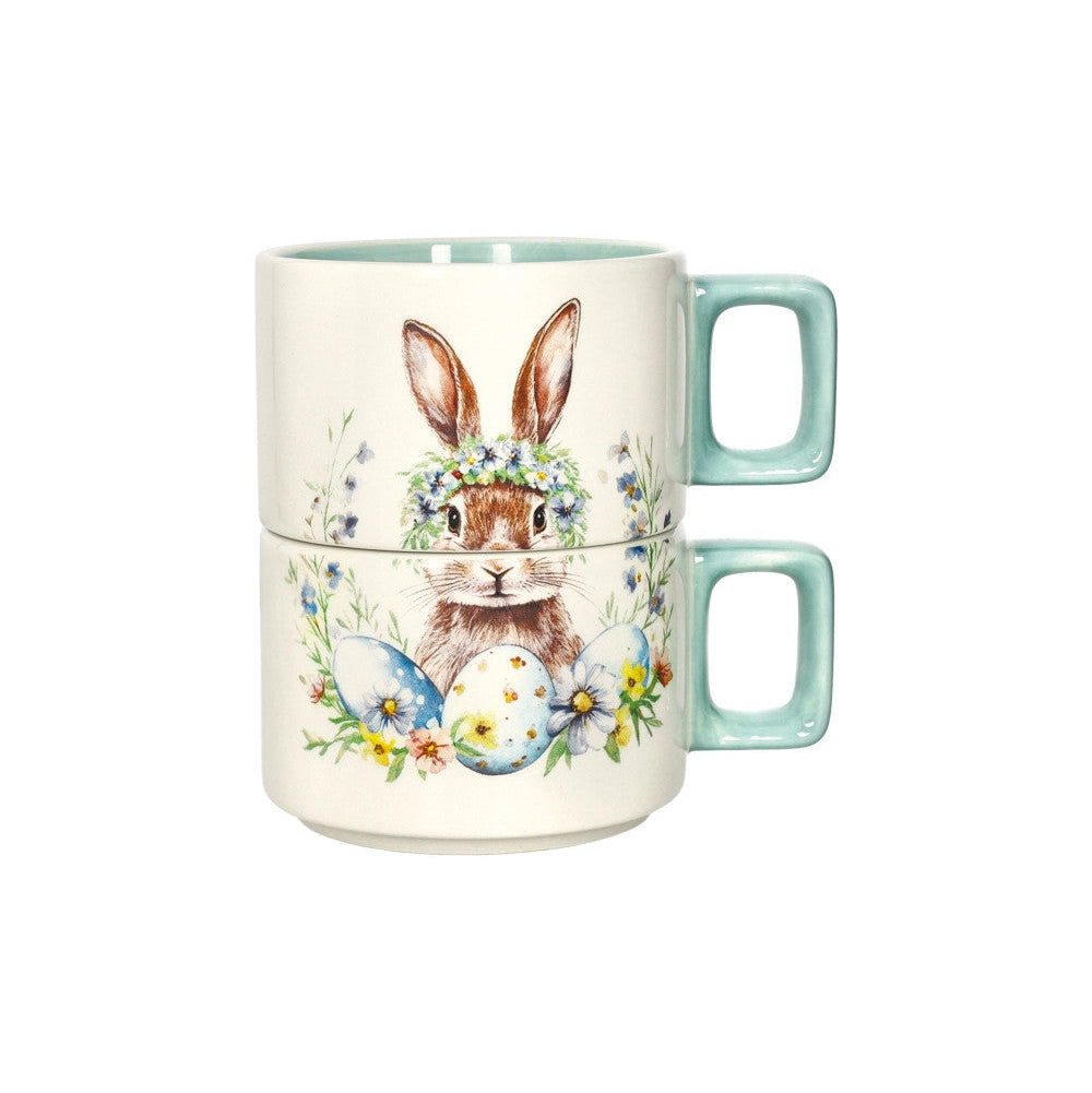 Set 2 Tazze Impilabili "Sweet Bunny" Tiffany con Coniglietto