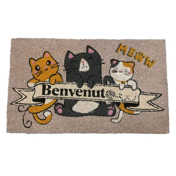 Zerbino “Gatti” in Fibra di Cocco - 45x75cm