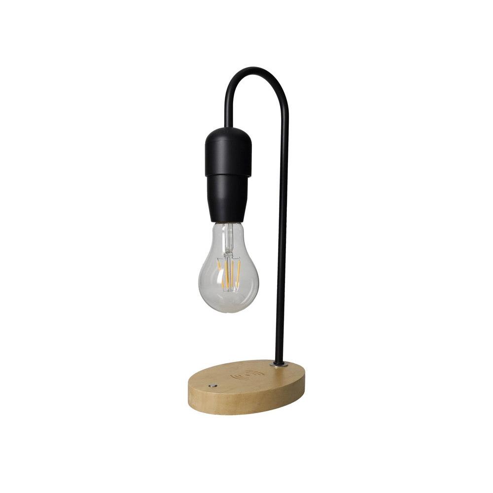 Lampada Led "Stacca & Go" con Base di Ricarica Wireless - Nero