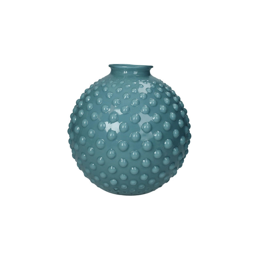 Vaso in Vetro "Bolle" Color Eucalipto - 2 Misure