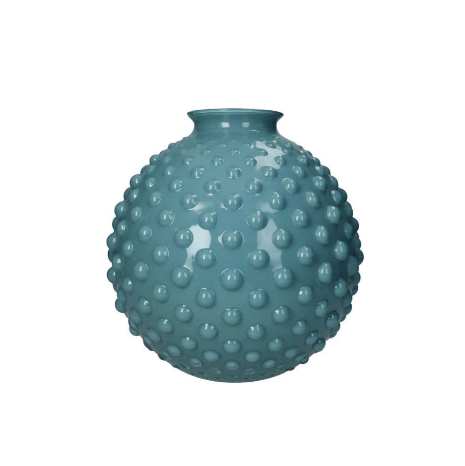 Vaso in Vetro "Bolle" Color Eucalipto - 2 Misure
