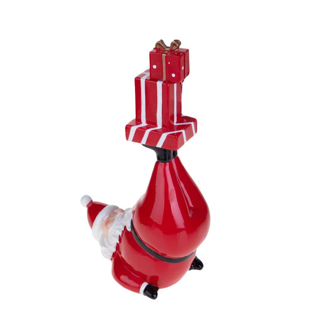 Statuetta Babbo Natale "Equilibrista" in Resina
