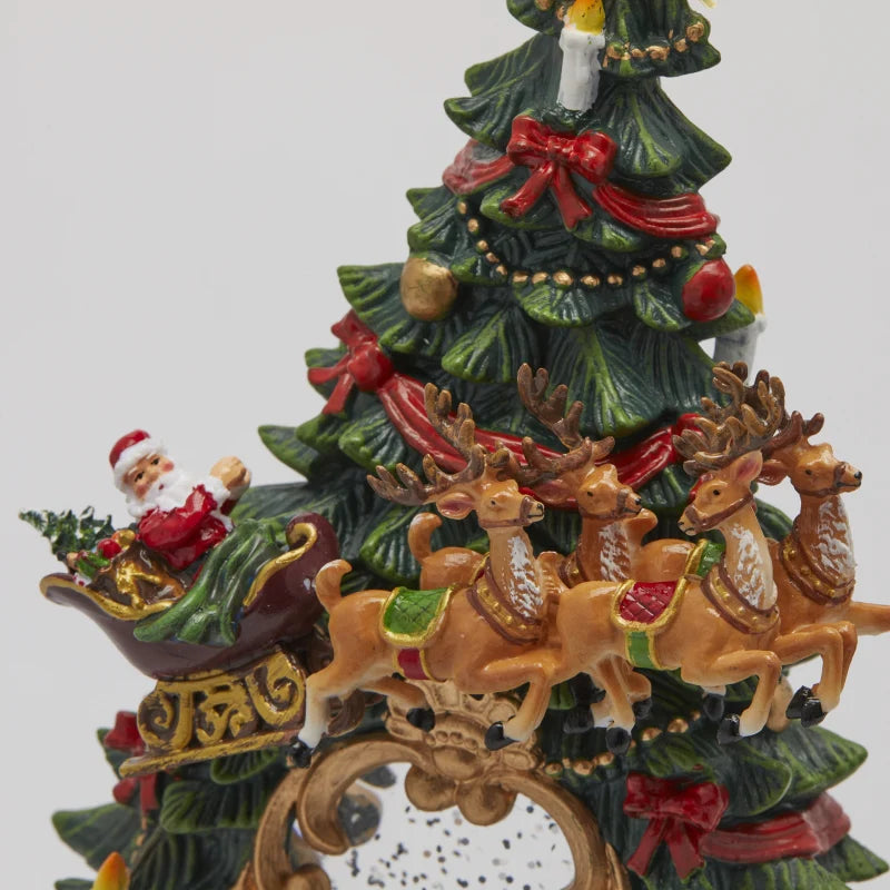 Decoro Pino Innevato con Musica, Movimento e Luci Led