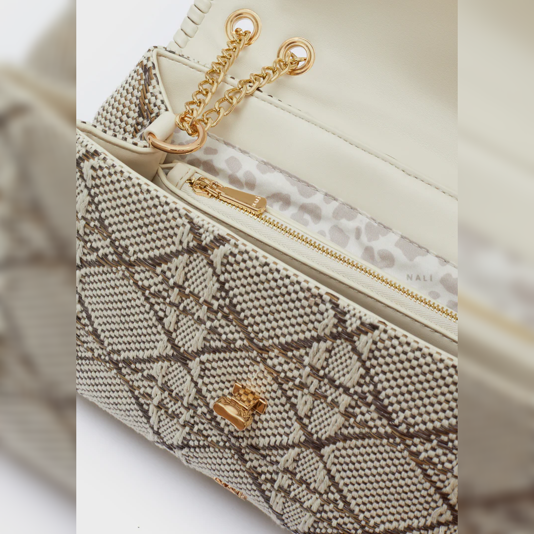 Borsa a Tracolla "BERNARDINE" Beige/Marrone - Nalì