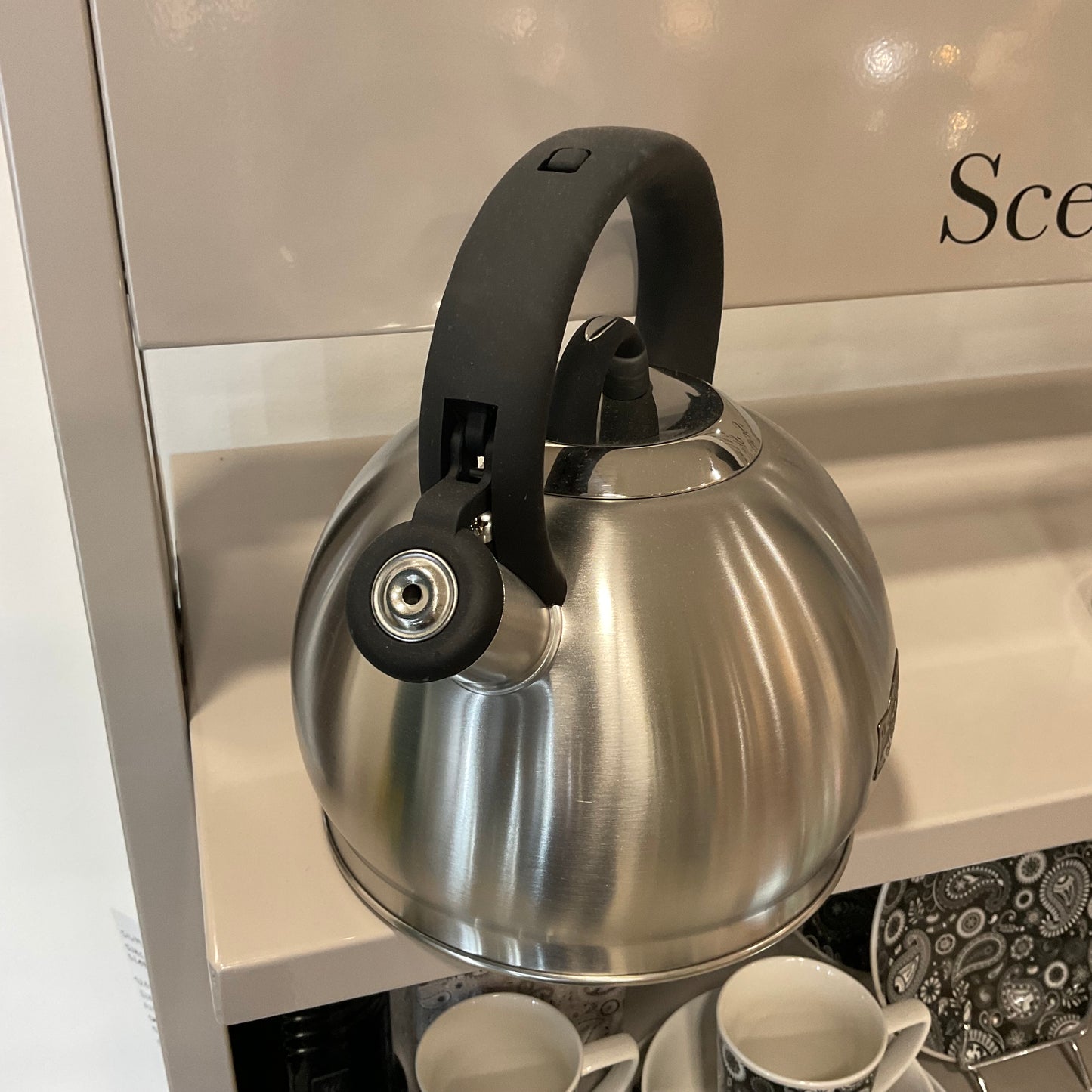 Bollitore Inox con Manico Nero Soft Touch - Brandani