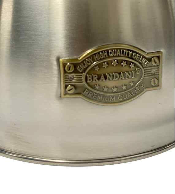 Bollitore Inox con Manico Nero Soft Touch - Brandani