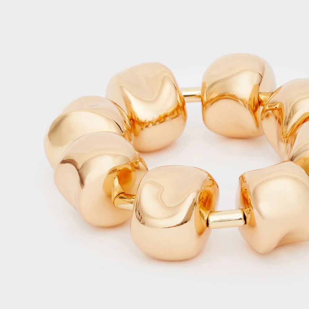 Bracciale "Cilindri Oversize" Oro - Nalì
