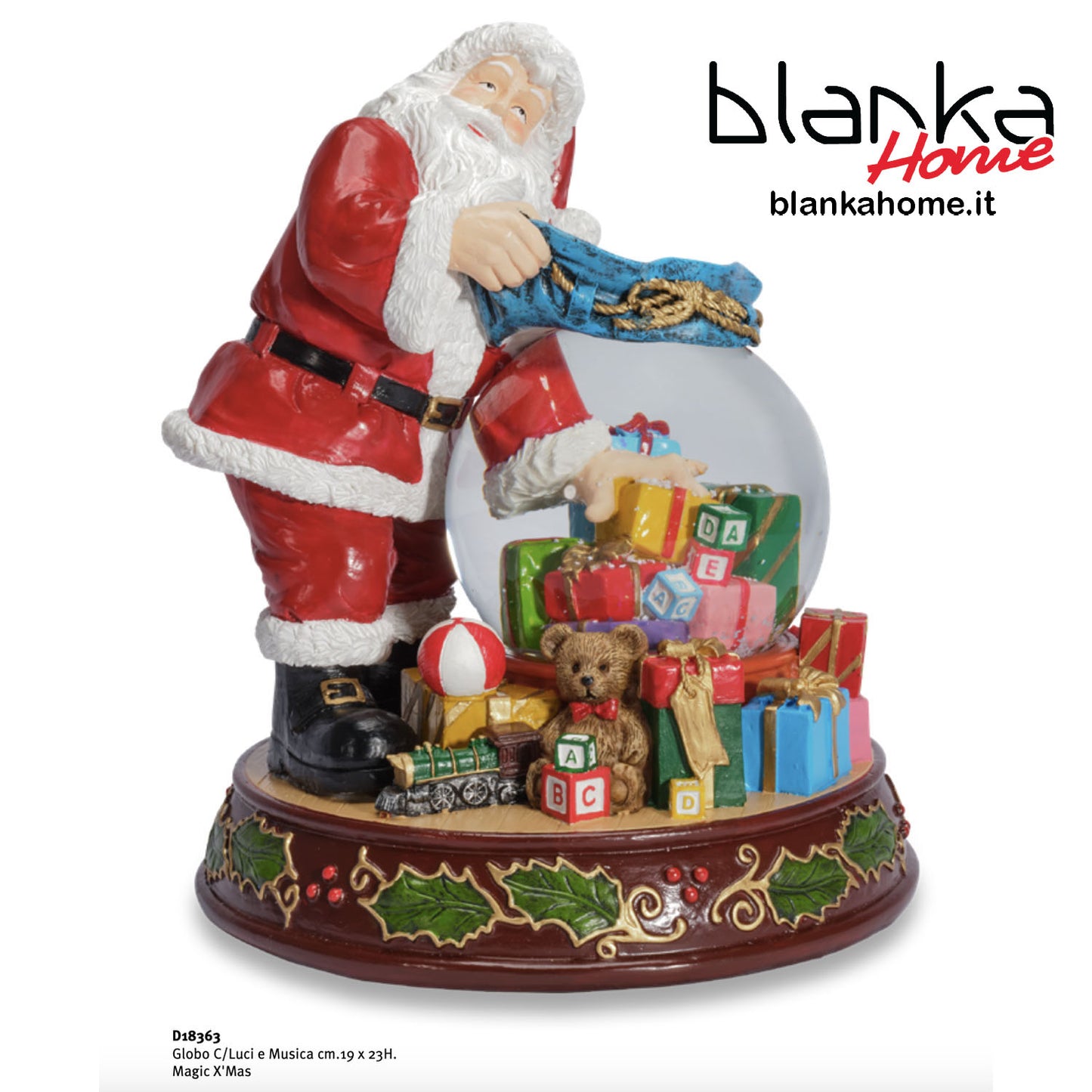 Carillon "Globo" Magic X'Mas con Luci e Musica - Henriette
