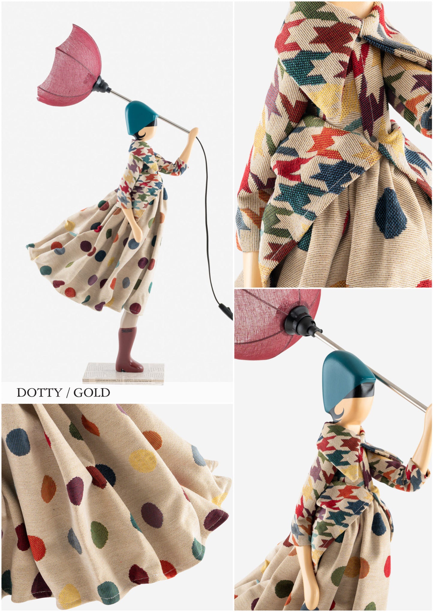 Lampada da Tavolo Skitso "Little Girl" - DOTTY (Gold)