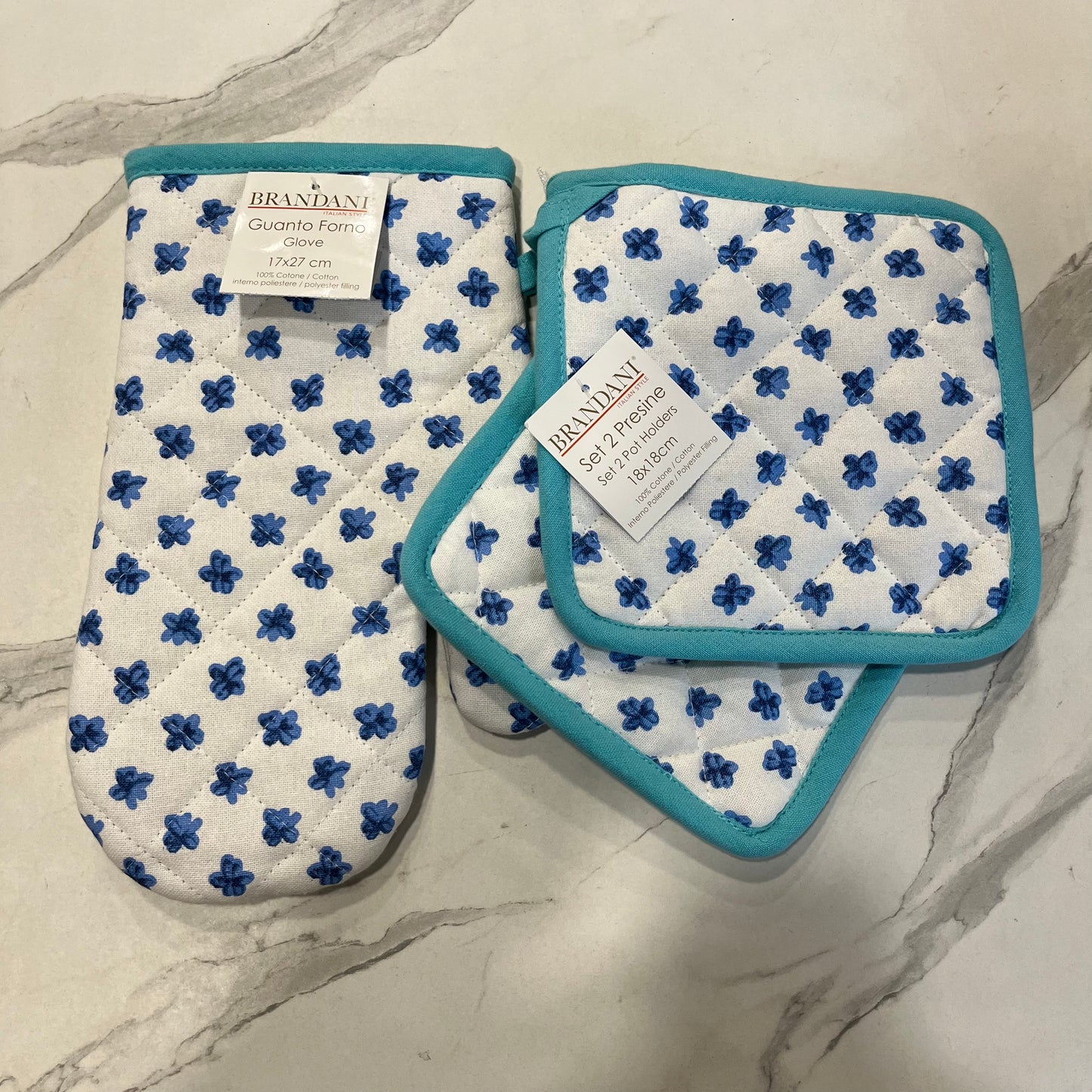 Set Guanto da Forno + 2 Presine Brandani
