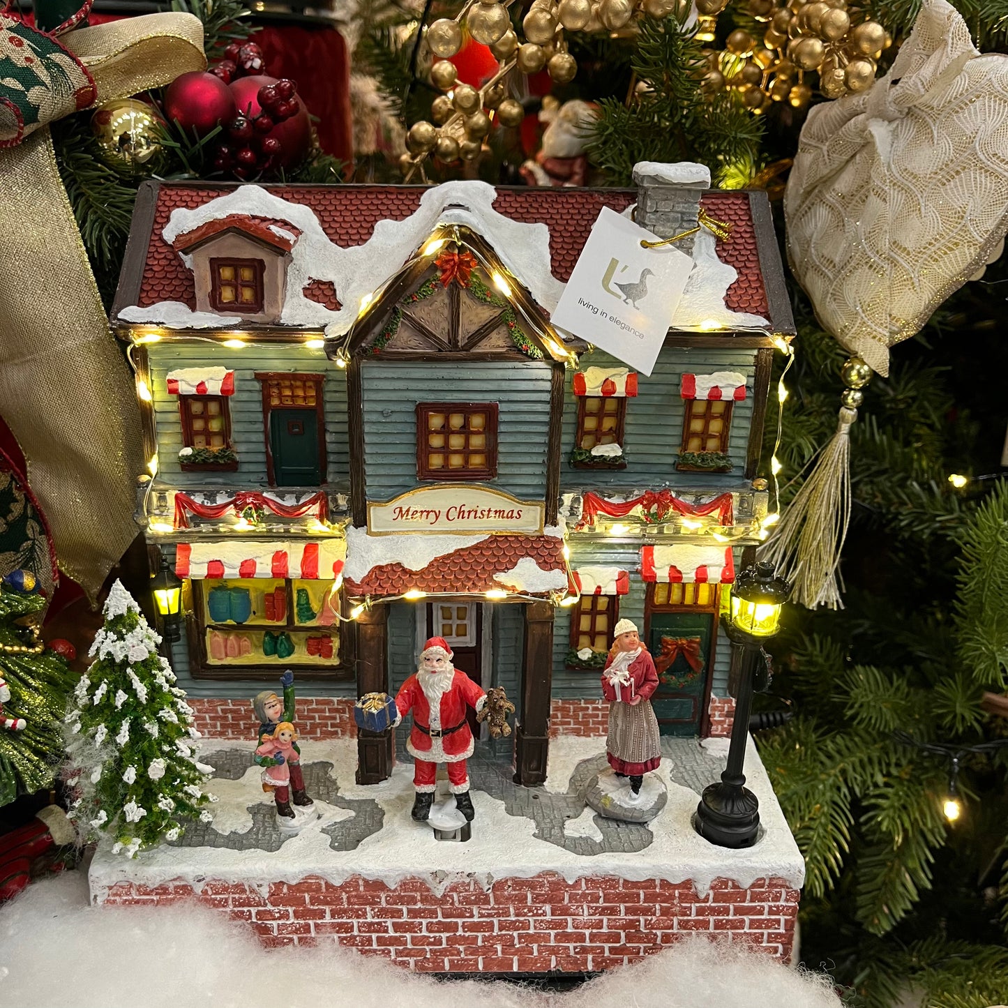 Giostrina Casa “Merry Christmas” con Movimento Luci e Musica