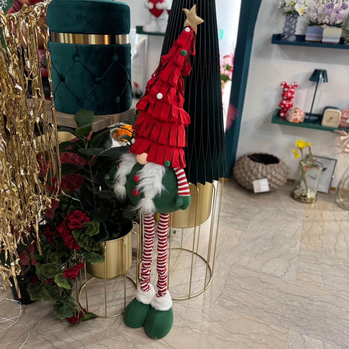 Decoro Gnomo Pino Telescopico - H 110cm