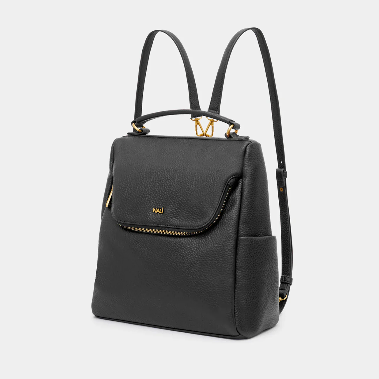Zainetto "CAROL" in Pelle Nera - Nalì