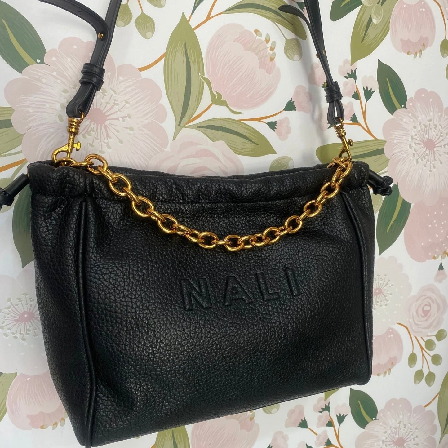 Borsa "CALIPSO" Coulisse Tracolla Nera - Nalì