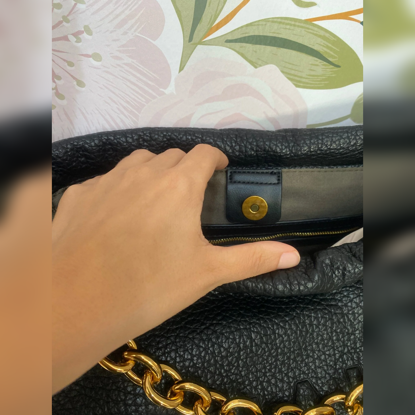 Borsa "CALIPSO" Coulisse Tracolla Nera - Nalì