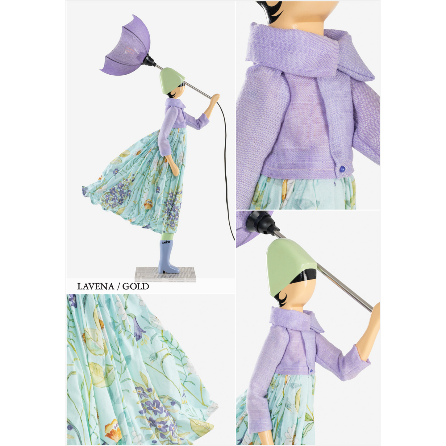 Lampada da Tavolo Skitso "Little Girl" - LAVENA (Gold)