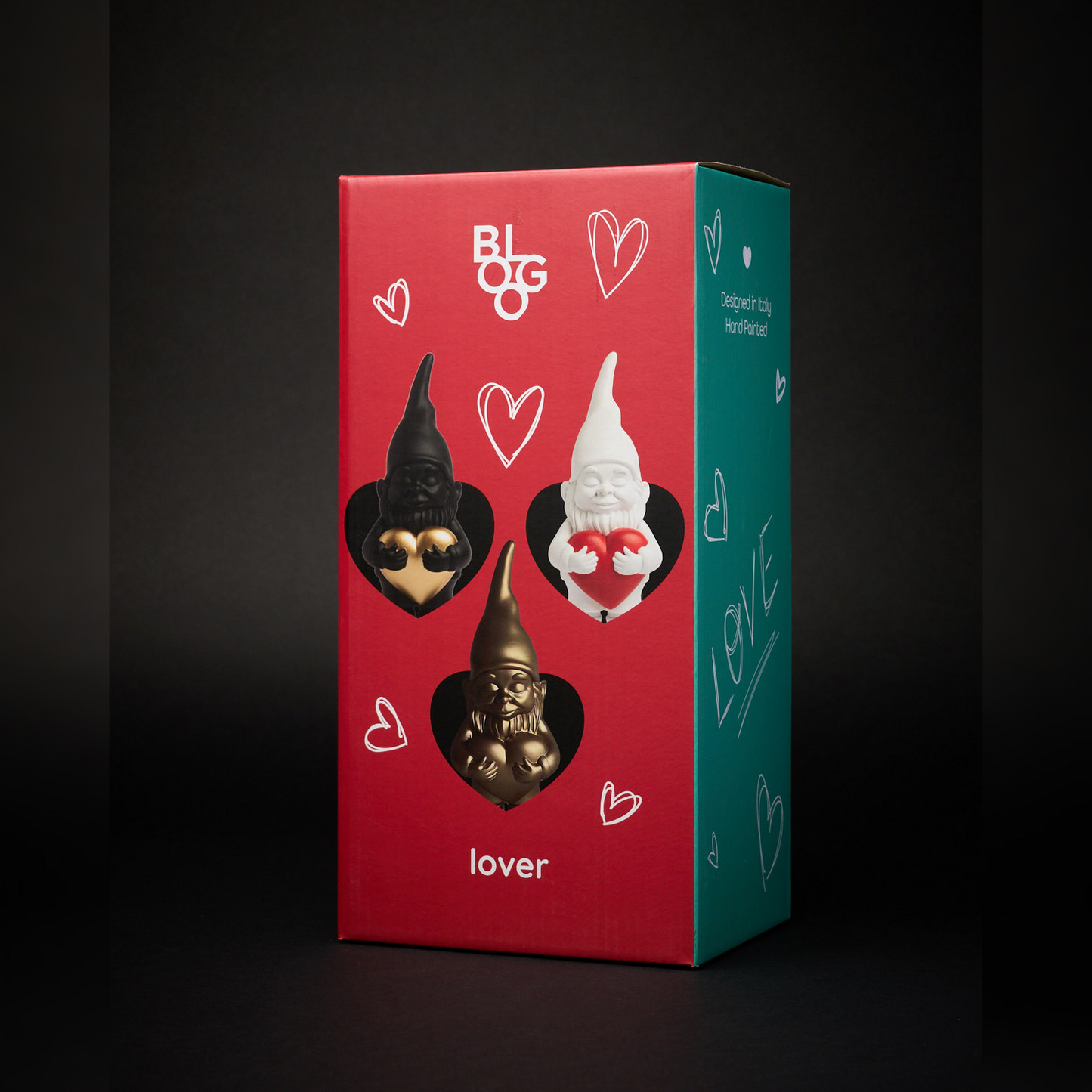 Statuetta Nano Bernardo “Lover” Black