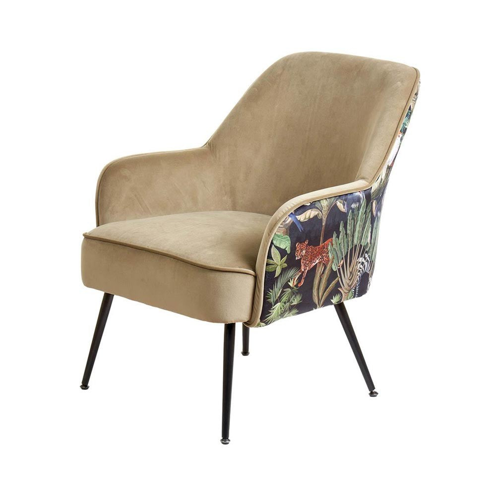 Poltroncina Vintage Tropicale e Beige - L'Oca Nera