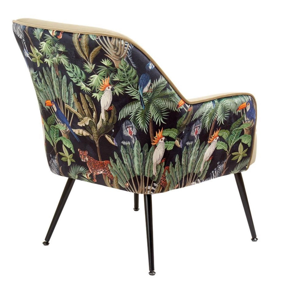 Poltroncina Vintage Tropicale e Beige - L'Oca Nera