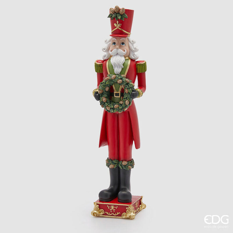 Soldatino Schiaccianoci con Ghirlanda - H 60cm