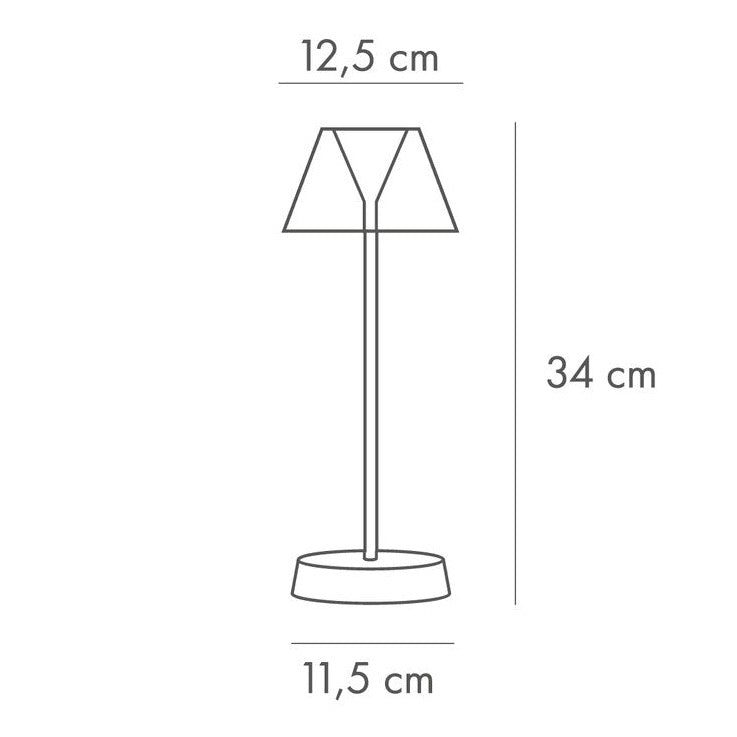 Lampada da Tavolo Ricaricabile - Diner WD Lifestyle (8 Colori)