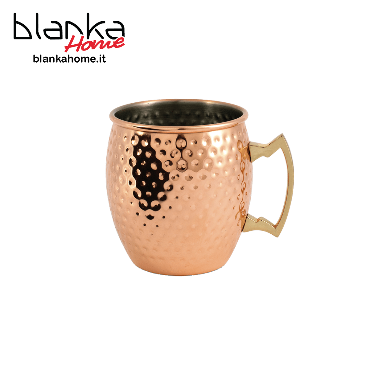Moscow Mule Mug - Acciaio Placcato Rame con effetto martellato