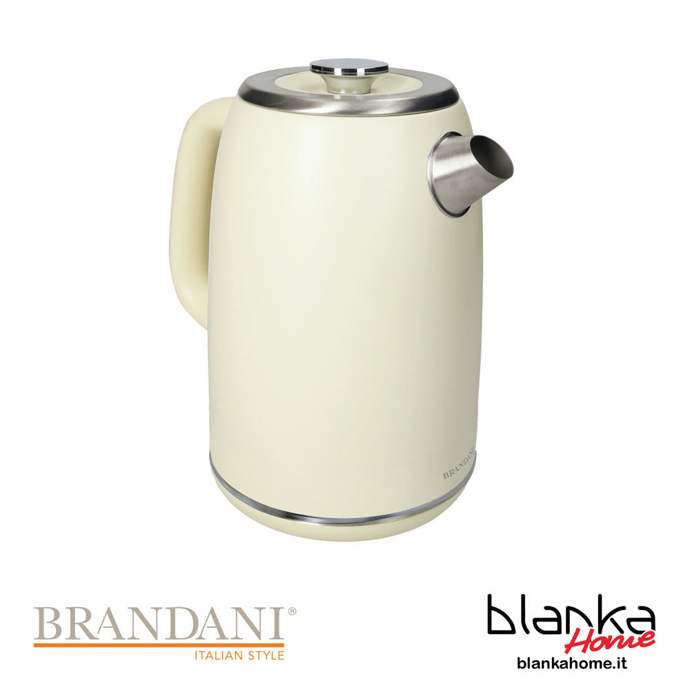 Bollitore Elettrico Crema Opaco - Brandani "1950"