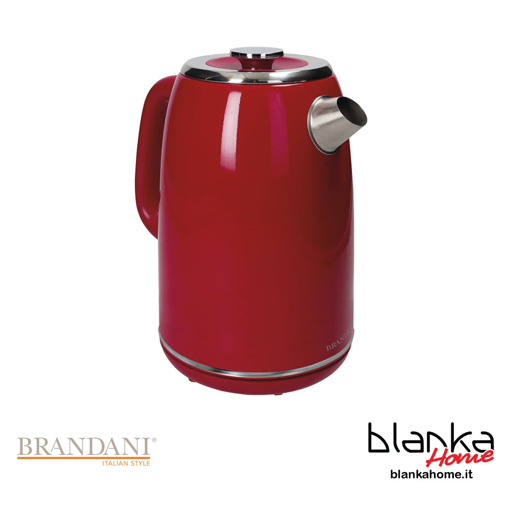 Bollitore Elettrico Rosso Lucido - Brandani "1950"