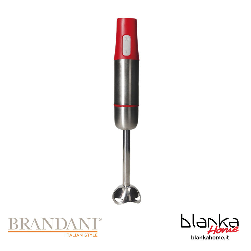 Mixer a Immersione Elettrico Rosso con Misurino - Brandani "1950"