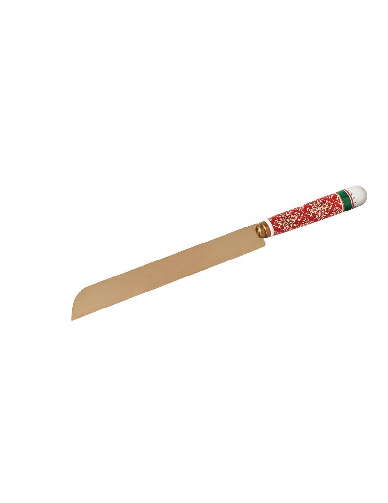 Coltello Torta Inox Old Gold e Ceramica - Brandani "Cantico"