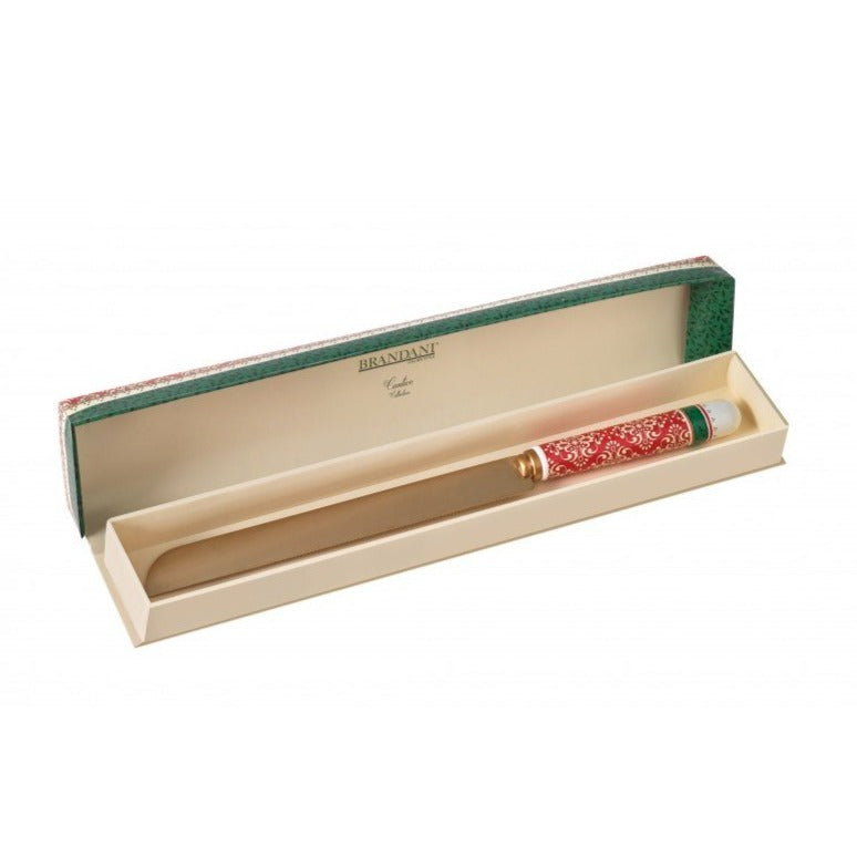 Coltello Torta Inox Old Gold e Ceramica - Brandani "Cantico"