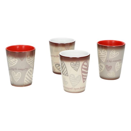 Set 4 Bicchierini Magic - Brandani Batticuore