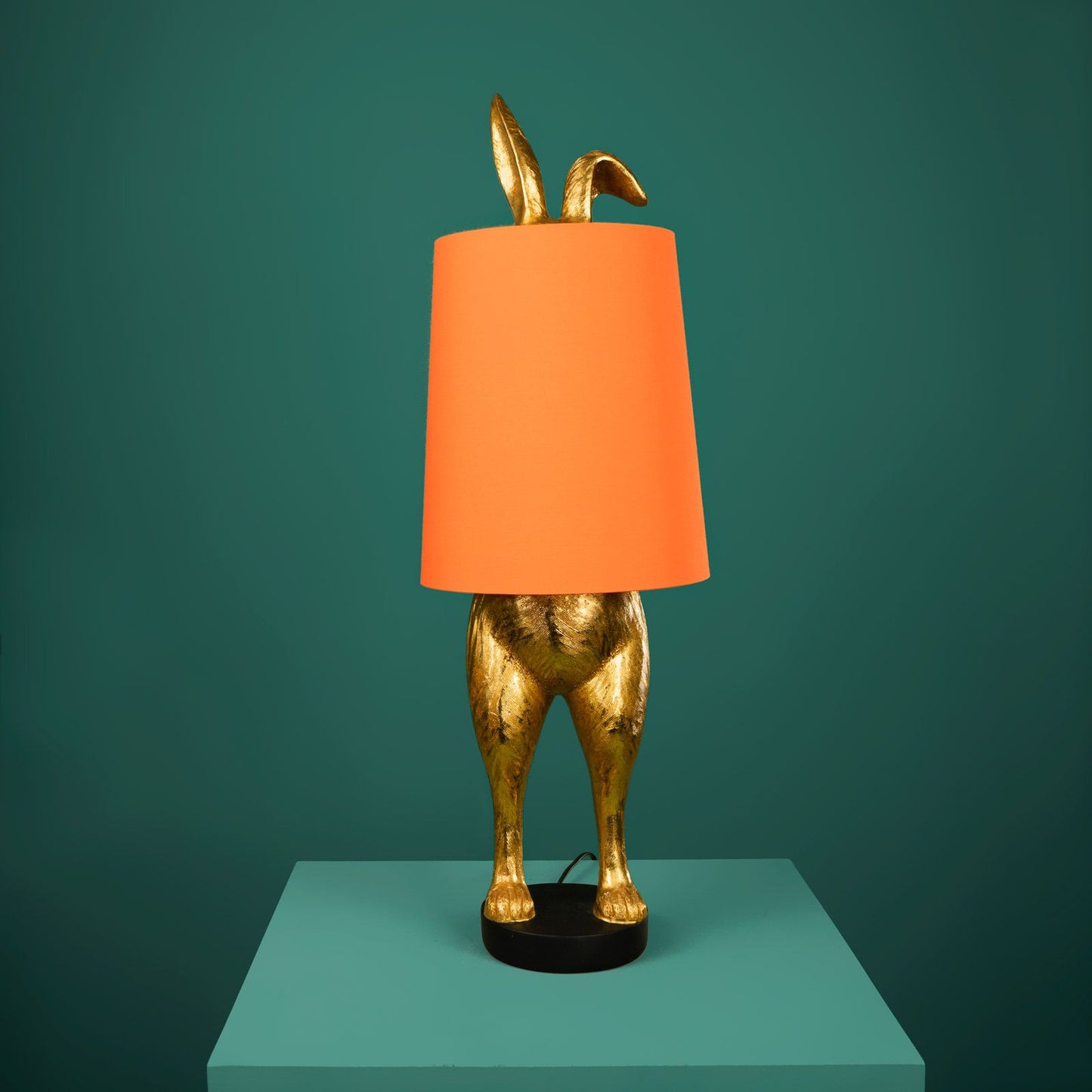 Coniglio Oro - Lampada da Tavolo “Hiding Bunny” di Warner Voss