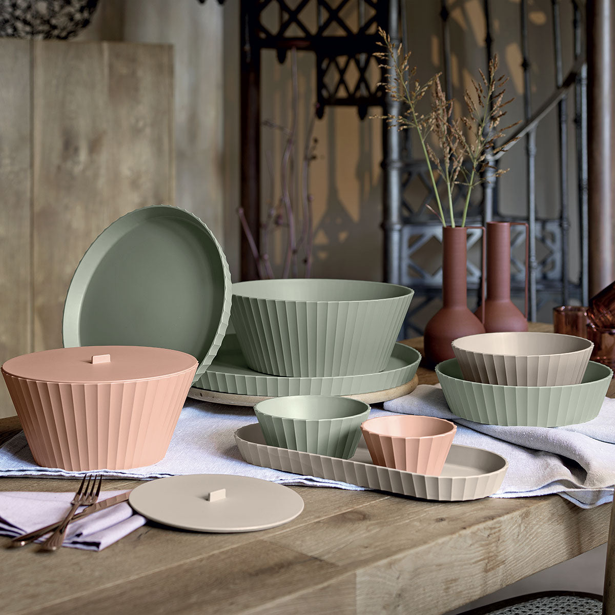 Coperchio Misura M "Paestum" di Blim Plus - Colore Pink Sand