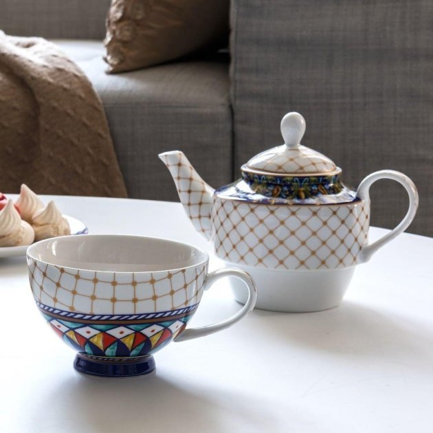 Mini Teiera con Tazza "Tea for One" - Henriette Trinacria