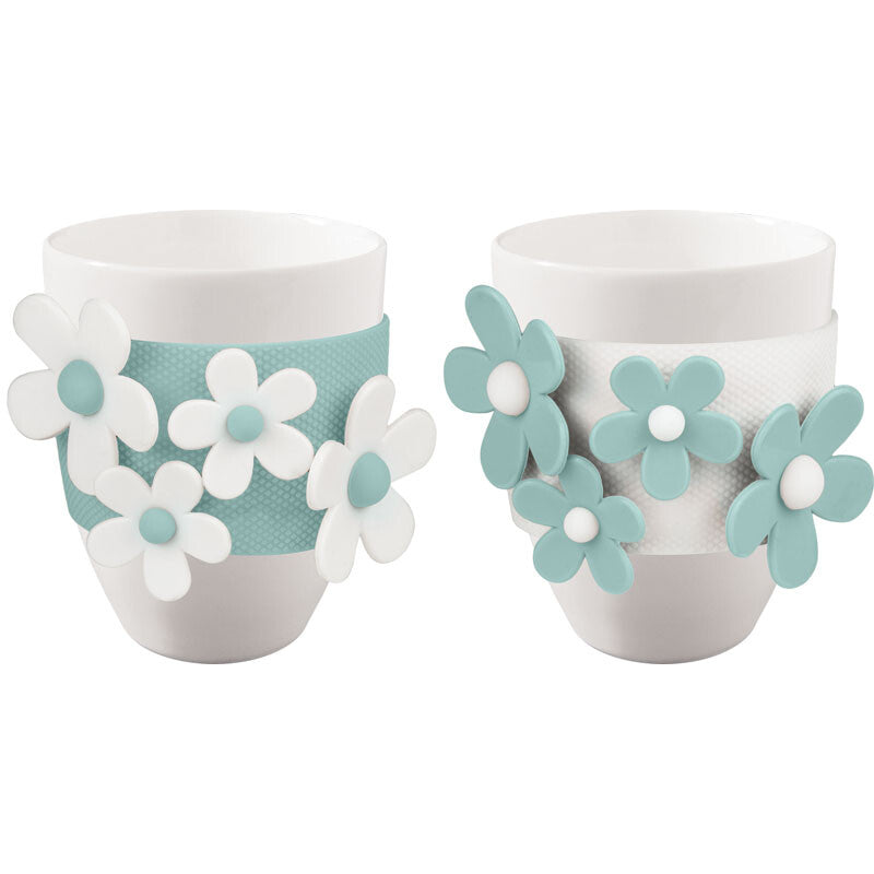 Set 2 Tazze Mug in Porcellana e Silicone - Baci Milano