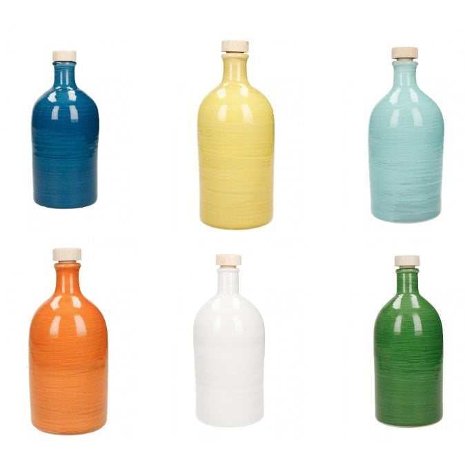 Oliera Artigianale in Maiolica Colorata - 500ml