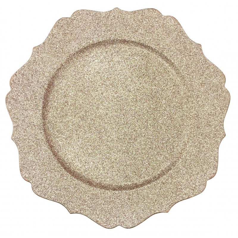 Sottopiatto Glitter Champagne di Brandani - Set 4 pz.