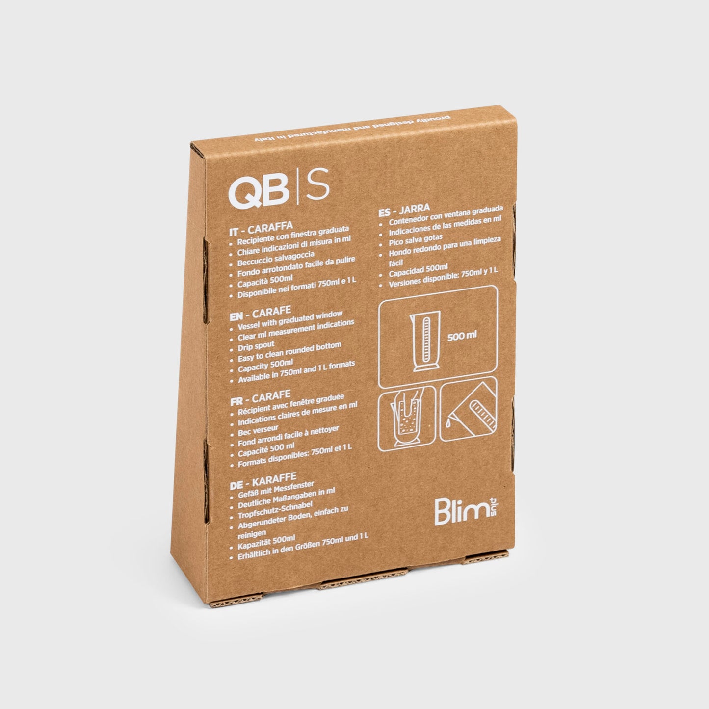 Caraffa Graduata “QB” Blim Plus - Piccola da 500ml