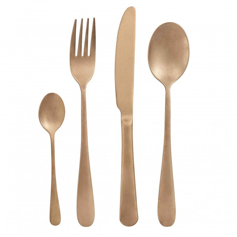 Set Posate in Acciaio “Old Gold” 16 pz. - Brandani