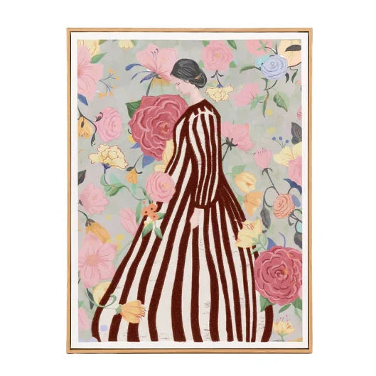 Quadro in Stampa Serigrafica su Tela con Applicazioni - 60x80 (1Q287)