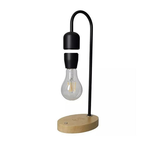 Lampada Led "Stacca & Go" con Base di Ricarica Wireless - Nero