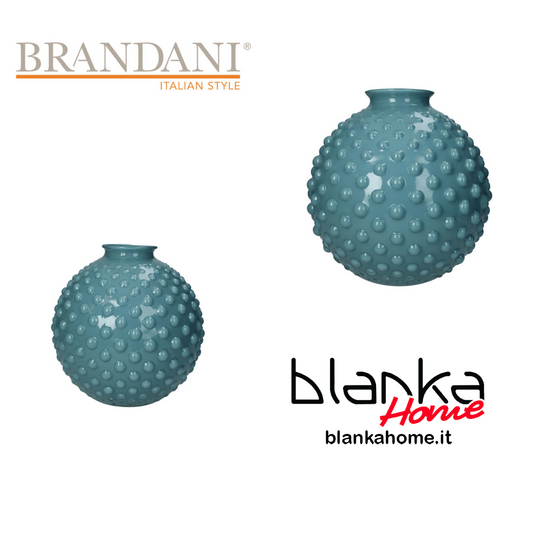 Vaso in Vetro "Bolle" Color Eucalipto - 2 Misure