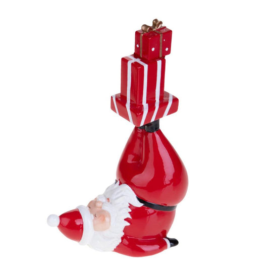 Statuetta Babbo Natale "Equilibrista" in Resina