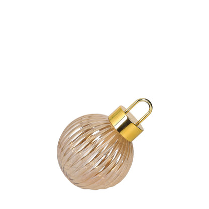 Sfera Natalizia Decorativa in Vetro con Luci LED in 3 Misure