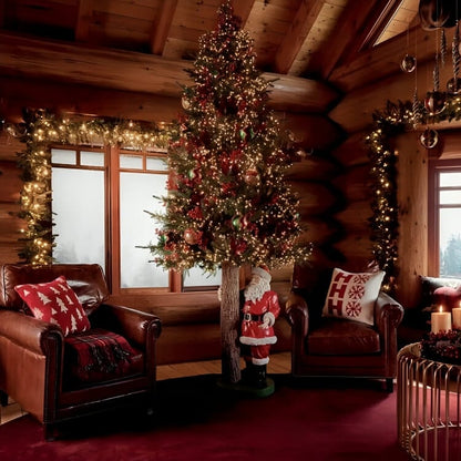 Base per Albero: Tronco con "Babbo Natale" (H 97 cm)