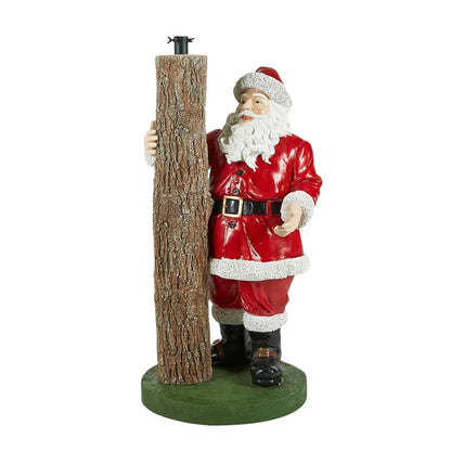 Base per Albero: Tronco con "Babbo Natale" (H 97 cm)
