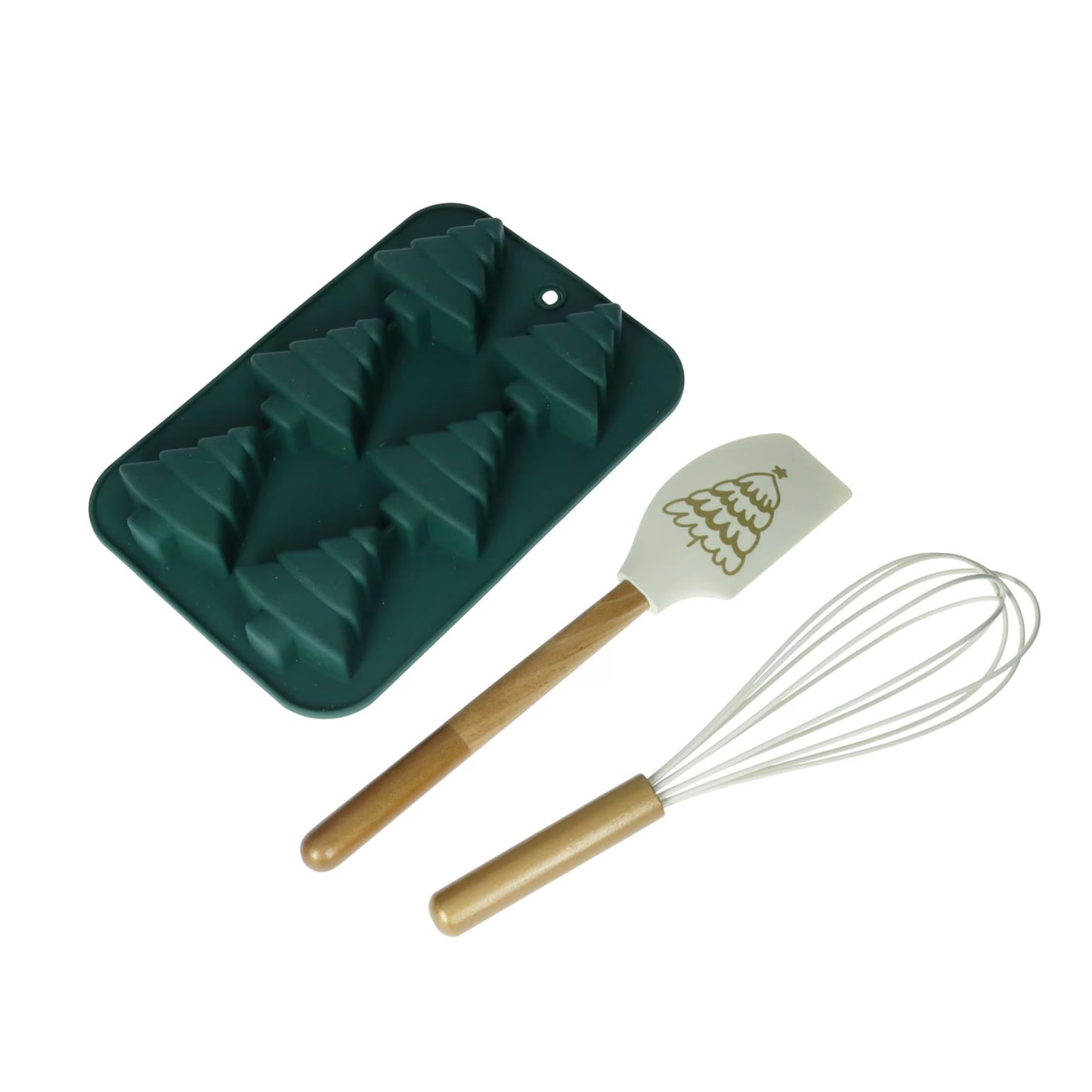 Set Dolcetto: Stampi in Silicone con Frusta e Leccapentola