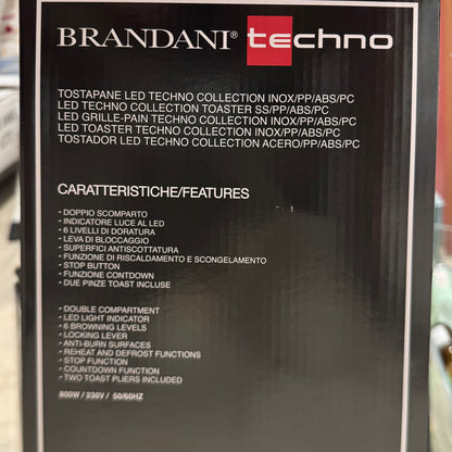 Tostapane Acciaio Inox Led - Brandani Techno Collection
